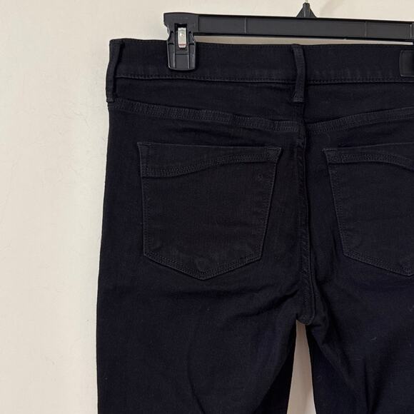 Express Stretch Mid Rise Black Leggings Jeans 8R - Picture 3 of 7